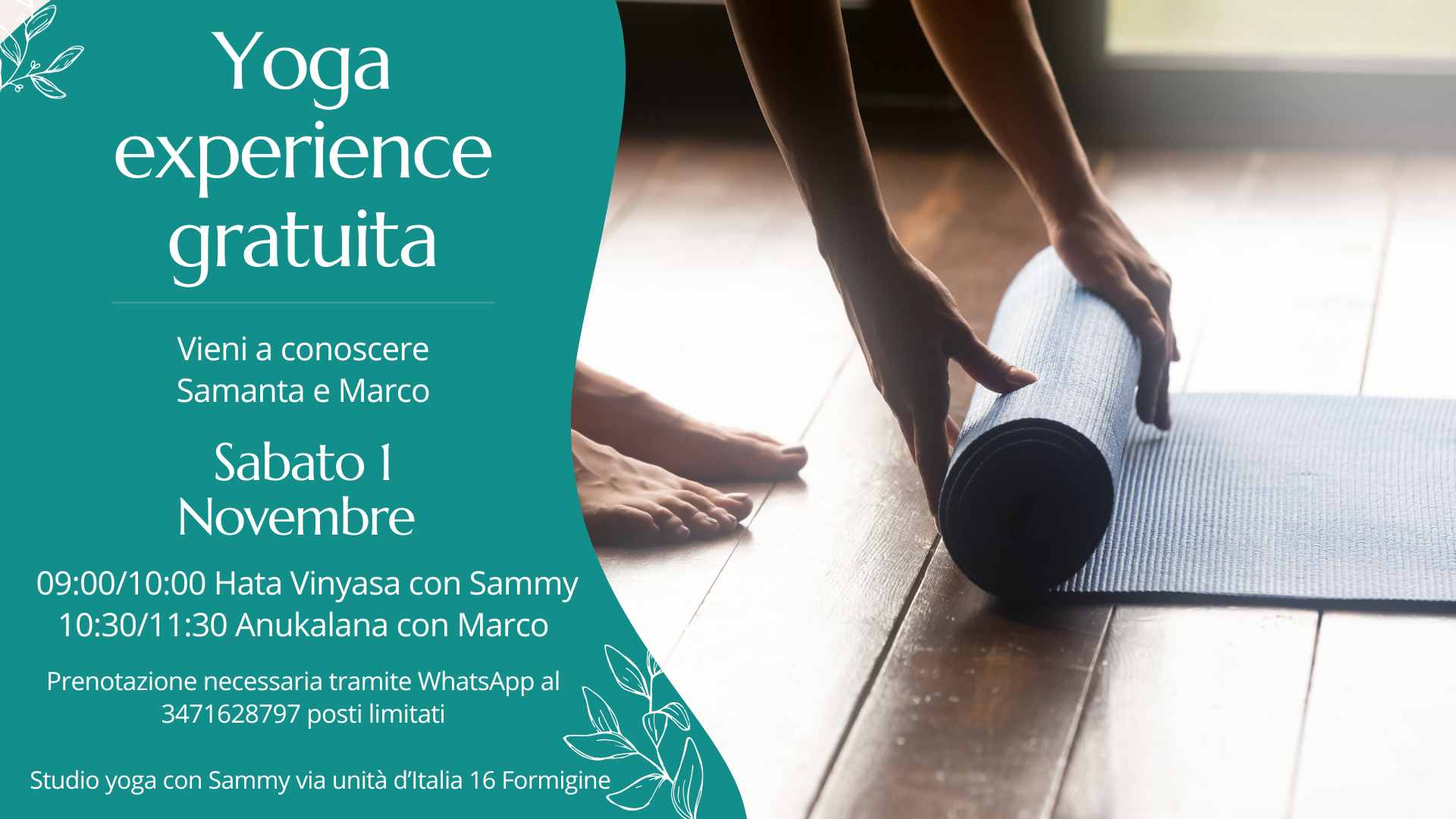 Brown Warm and Delicate Yoga Fitness Facebook Event Cover